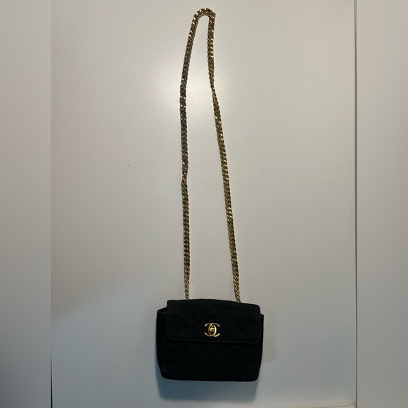 Chanel CC Vintage Mini Classic Quilted Square Single Flap Crossbody Bag Purse - Picture 14 of 15